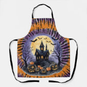 Halloween,Spoken Huis, Enge Pompoenen,Vleermuizen Schort (Voorkant)