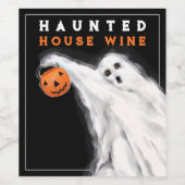 Halloween Spoken Huis Wijnlabel Wijn Etiket (Enkel label)