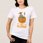 Halloween-spoken in elke hoek Tri-Blend shirt (Voorkant)