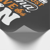 Halloween-spoken Just Wanna Have Fun Design_1 Cadeaupapier (Hoek)