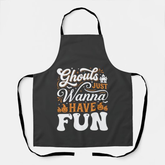 Halloween-spoken Just Wanna Have Fun Design_1 Schort (Voorkant)