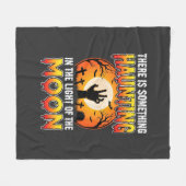 Halloween Spoken Maan Kerkhof Horror Fleece Deken (Voorkant (Horizontaal))