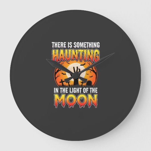 Halloween Spoken Maan Kerkhof Horror Grote Klok (Voorkant)