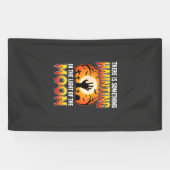 Halloween Spoken Maan Kerkhof Horror Spandoek (Horizontaal)