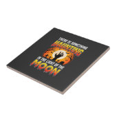 Halloween Spoken Maan Kerkhof Horror Tegeltje (Zijkant)