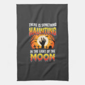 Halloween Spoken Maan Kerkhof Horror Theedoek (Verticaal)