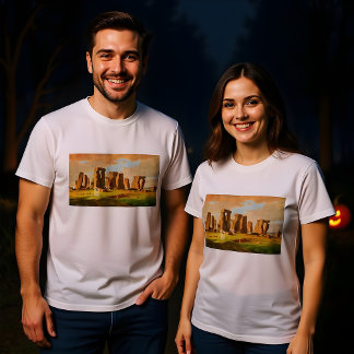 Halloween-spoken op Glastonbury Schilderontwerp Tri-Blend Shirt