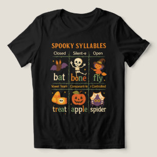 Halloween “Spoken Spondee” Poster – Leuke Klas Tri-Blend Shirt