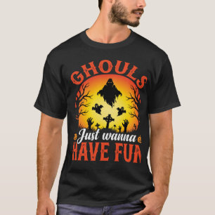 Halloween-spoken Verschrikkingen Willen Gewoon Pre T-shirt