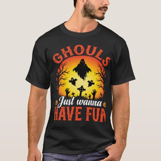 Halloween-spoken Verschrikkingen Willen Gewoon Pre T-shirt (Voorkant)