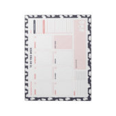 Halloween-spoken wekelijks om lijstplanner te doen notitieblok (Linkerzijde)