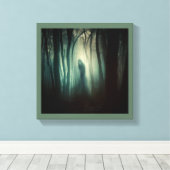 Halloween - Spokenbos 4 Canvas Afdruk (Insitu (Houten vloer))