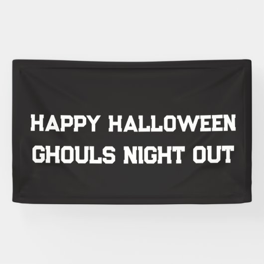 HALLOWEEN SPOKENEN NIGHT OUT SPANDOEK AANPASBAAR (Horizontaal)