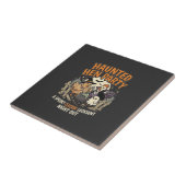 Halloween Spokenfeest voor Kippen Tegeltje (Zijkant)