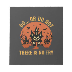 Halloween Spokenhuis Doe Wel Of Niet Notitieblok