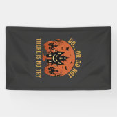 Halloween Spokenhuis Doe Wel Of Niet Spandoek (Horizontaal)