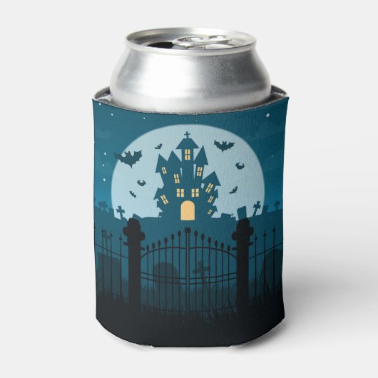 Halloween Spokenhuis en Begraafplaats Blikjeskoeler (Blikje Voorkant)