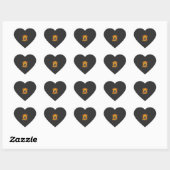 Halloween Spokenhuis Feest Vector Hart Sticker (Vel)