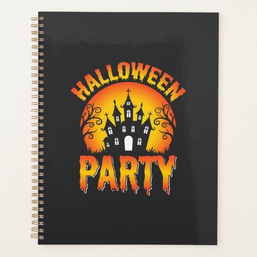 Halloween Spokenhuis Feest Vector Planner (Voorkant)