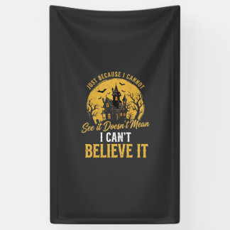 Halloween Spokenhuis Geloof Het Ontwerp_1 Spandoek