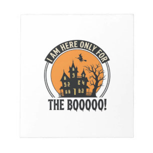 Halloween Spokenhuis Grappige Boe Vintage_1 Notitieblok