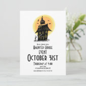 Halloween Spokenhuis Handgetekend Ontwerp Kaart (Staand voorkant)