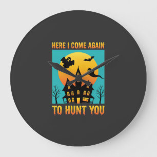 Halloween Spokenhuis Hangen Met Mijn Heksen Grote Klok