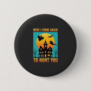 Halloween Spokenhuis Hangen Met Mijn Heksen Ronde Button 5,7 Cm