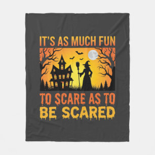 Halloween Spokenhuis Heks Bang Maak Quote Fleece Deken