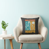 Halloween Spokenhuis Maan Skelet Ontwerp_1 Kussen (Stoel)