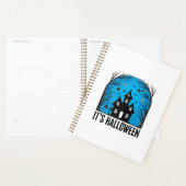 Halloween Spokenhuis Maan Vintage Gravure Des Planner (Display)