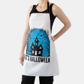 Halloween Spokenhuis Maan Vintage Gravure Des Schort (Insitu)