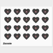 Halloween Spokenhuis Maneschijn Heks Hart Sticker (Vel)