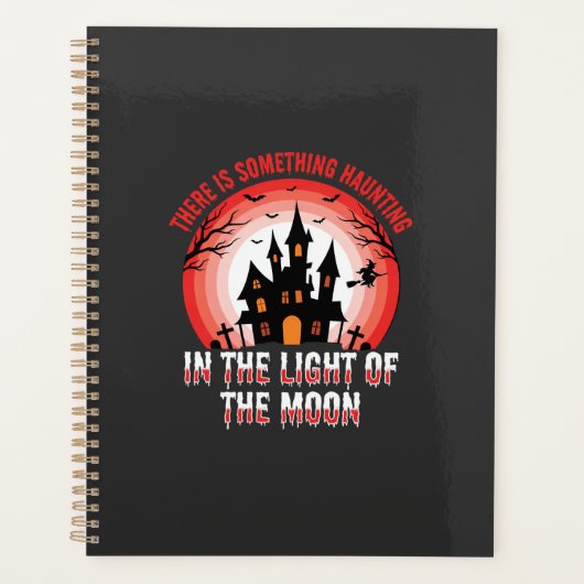 Halloween Spokenhuis Maneschijn Heks Planner (Voorkant)