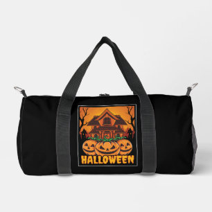 Halloween Spokenhuis Pompoen Illustratie Plunjezak