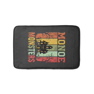 Halloween Spokenhuis Retro Monsters Badmat