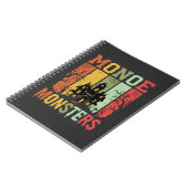 Halloween Spokenhuis Retro Monsters Notitieboek (Linkerzijde)