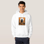 Halloween Spokenhuis Silhouet Vectorontwerp_1 Hoodie (Voorkant volledig)