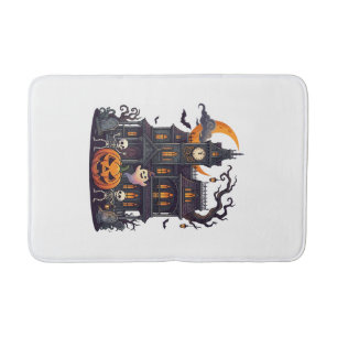 Halloween Spokenhuis Skeletten Pompoen Geest Cr Badmat