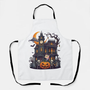 Halloween Spokenhuis Skeletten Pompoen Geest Cr Schort