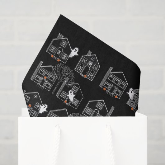 Halloween Spokenhuis Tissuepapier (Cadeauzakje)