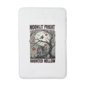 Halloween Spokenhuis Vintage Gravure Maan Shi Badmat (Voorkant Verticaal)
