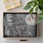 Halloween Spokenhuis Waterverf Tissuepapier (Geschenk)