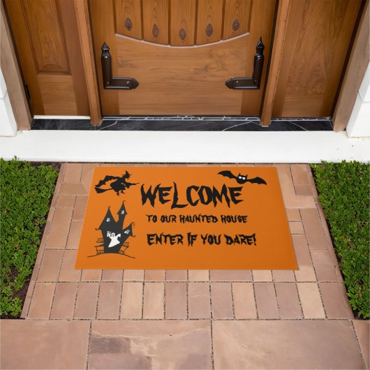 Halloween Spokenhuis Welkomstmat Deurmat (Buiten)