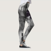 Halloween, Spokenhuis , Zwarte Kat  Leggings (Rechts)