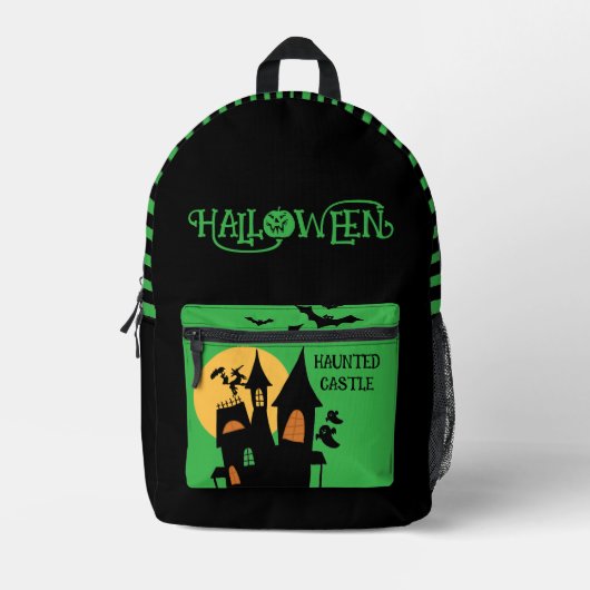Halloween Spokenkast, Griezeldruk Rugzak (Voorkant)