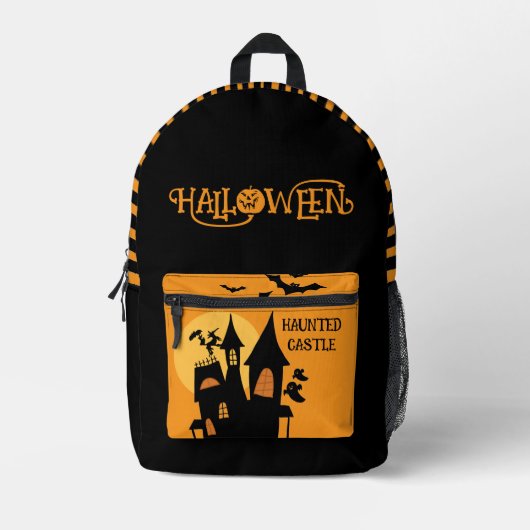 Halloween Spokenkasteel , Griezeldruk Rugzak (Voorkant)