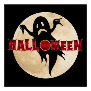 Halloween Spokenmaan Perfect Poster