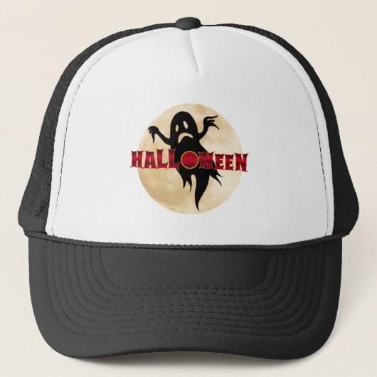 Halloween Spokenmaan Trucker Pet (Voorkant)