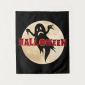 Halloween Spokenmaan Wandkleed (Voorkant)